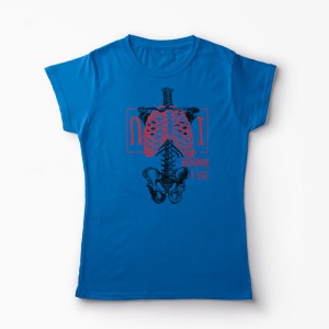 Tricou I Love You - Bone Reminder - Femei-Albastru Regal